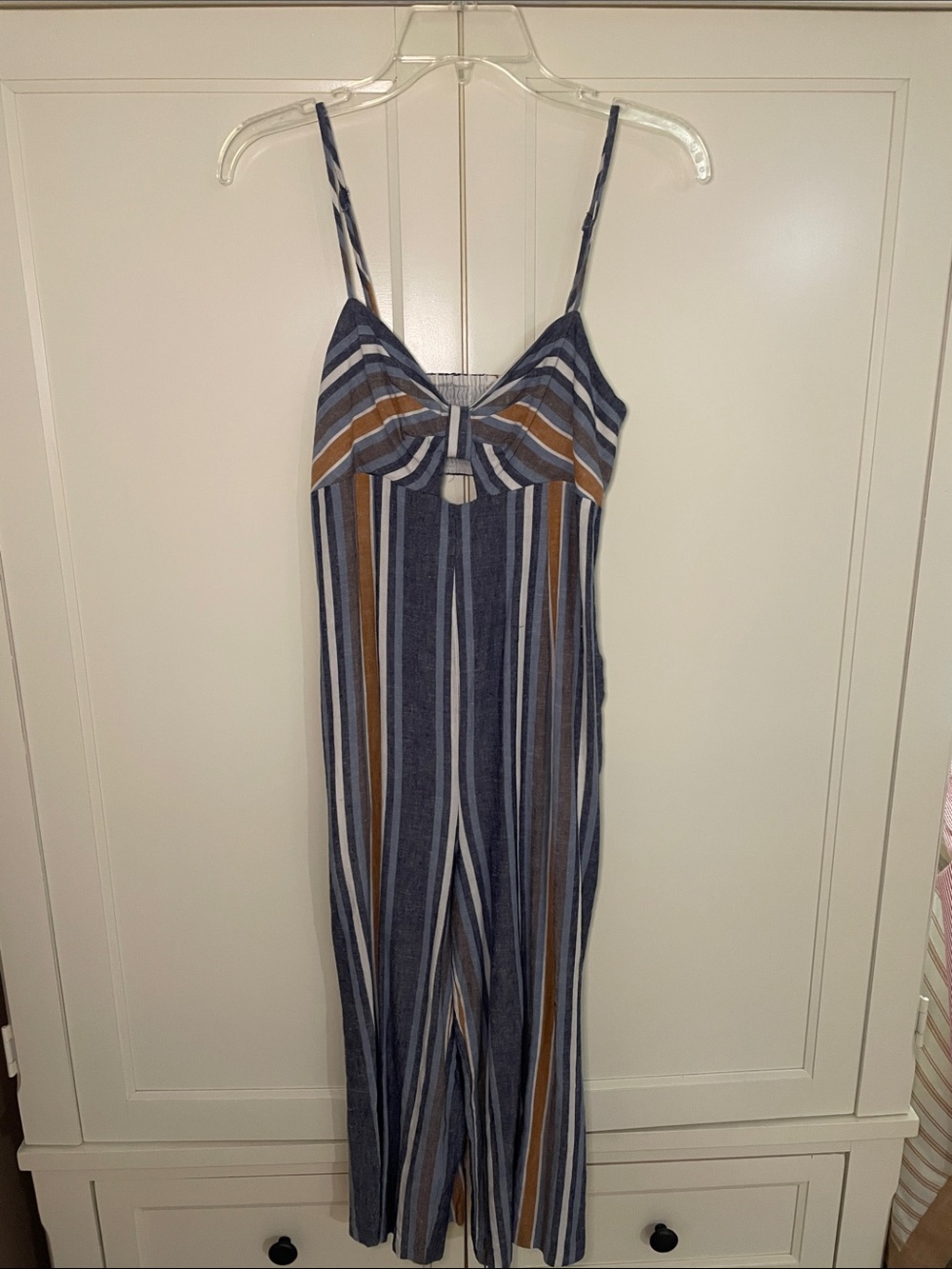 BCBG Generation Striped Jumpsuit. Womens XS